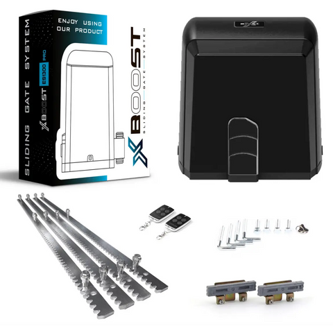 X-BOOST ES 1100 ECO KIT &mdash; АВТОМАТИКА ДЛЯ ВІДКАТНИХ ВОРІТ ДО 1100 КГ З МЕТАЛЕВИМ РЕДУКТОРОМ, ЗАМОВИТИ КОМПЛЕКТ ІЗ МОНТАЖЕМ