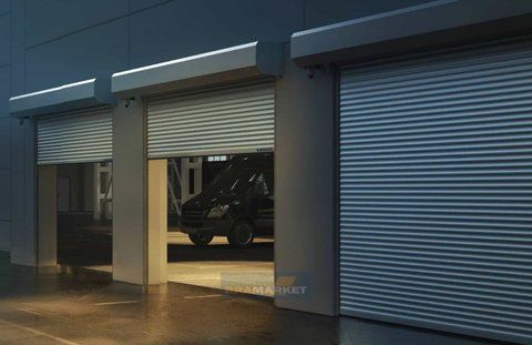 Ролети гаражні 3000х3000 - Ролетні ворота ALUPROF, профіль 100 мм, 3000, 3000, ALUPROF