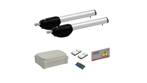 ROGER TECHNOLOGY KIT BE20/210GO BRUSHLESS &mdash; БЕЗЩІТКОВА АВТОМАТИКА 24V ДЛЯ РОЗПАШНИХ ВОРІТ, КУПИТИ ПРИВОДИ ЕЛЕКТРИЧНІ КИЇВ