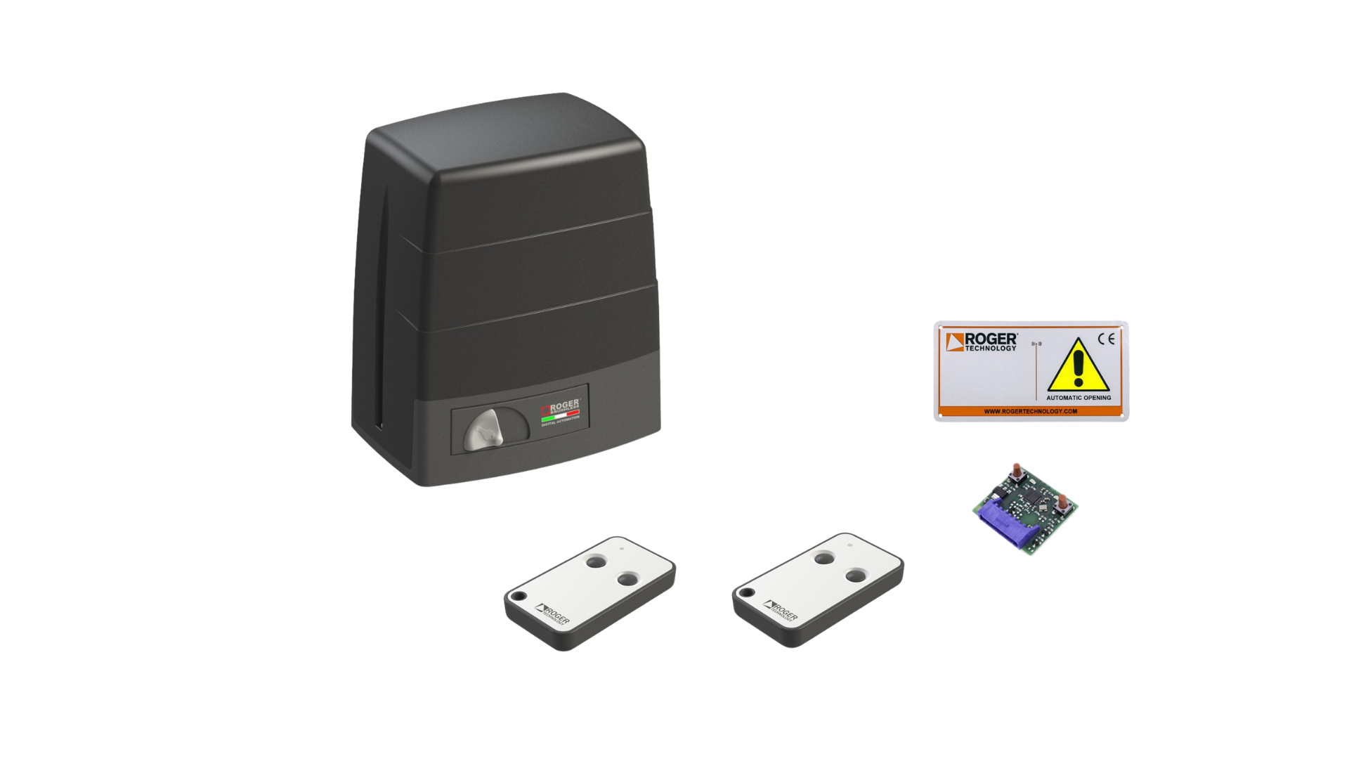 Швидкісна автоматика на ворота відкатні до 400 кг — комплект електромотору Roger Technology KIT BM30/300/HS HIGH SPEED BRUSHLESS