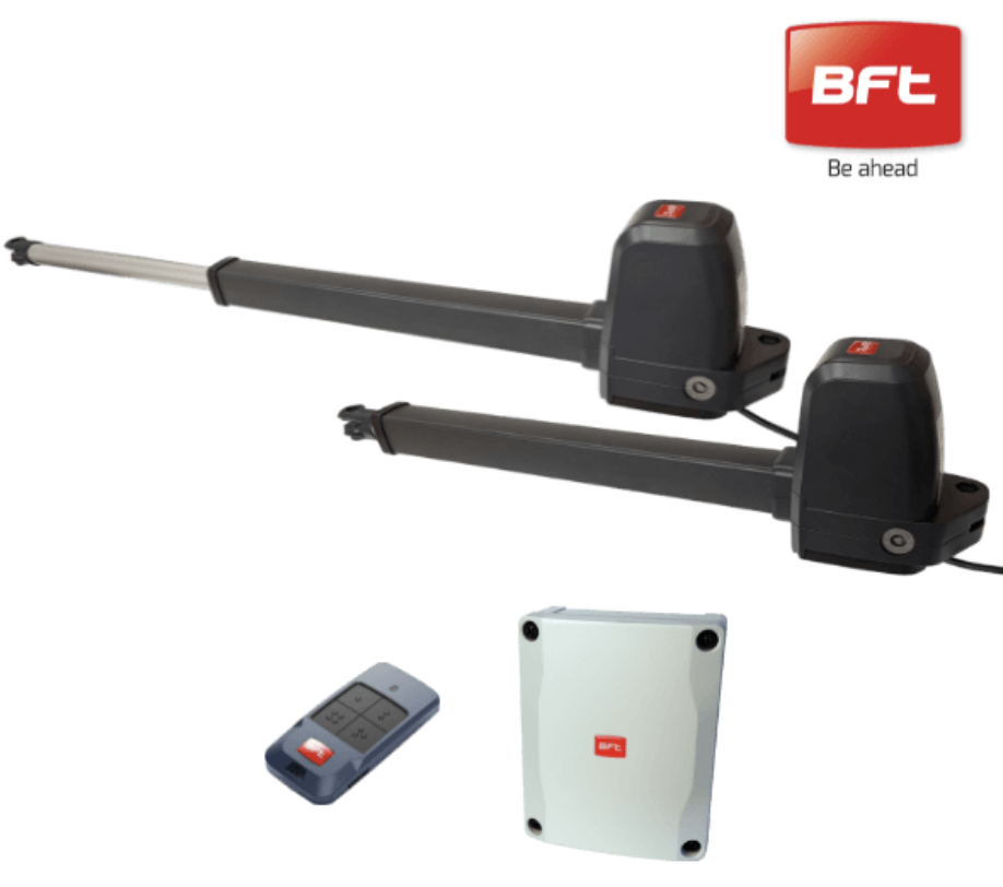 BFT ATHOS AC A40 BASE KIT — НАДІЙНИЙ КОМПЛЕКТ АВТОМАТИКИ ДЛЯ РОЗПАШНИХ ВОРІТ ІЗ ПОТУЖНОЮ 230V СИСТЕМОЮ КЕРУВАННЯ