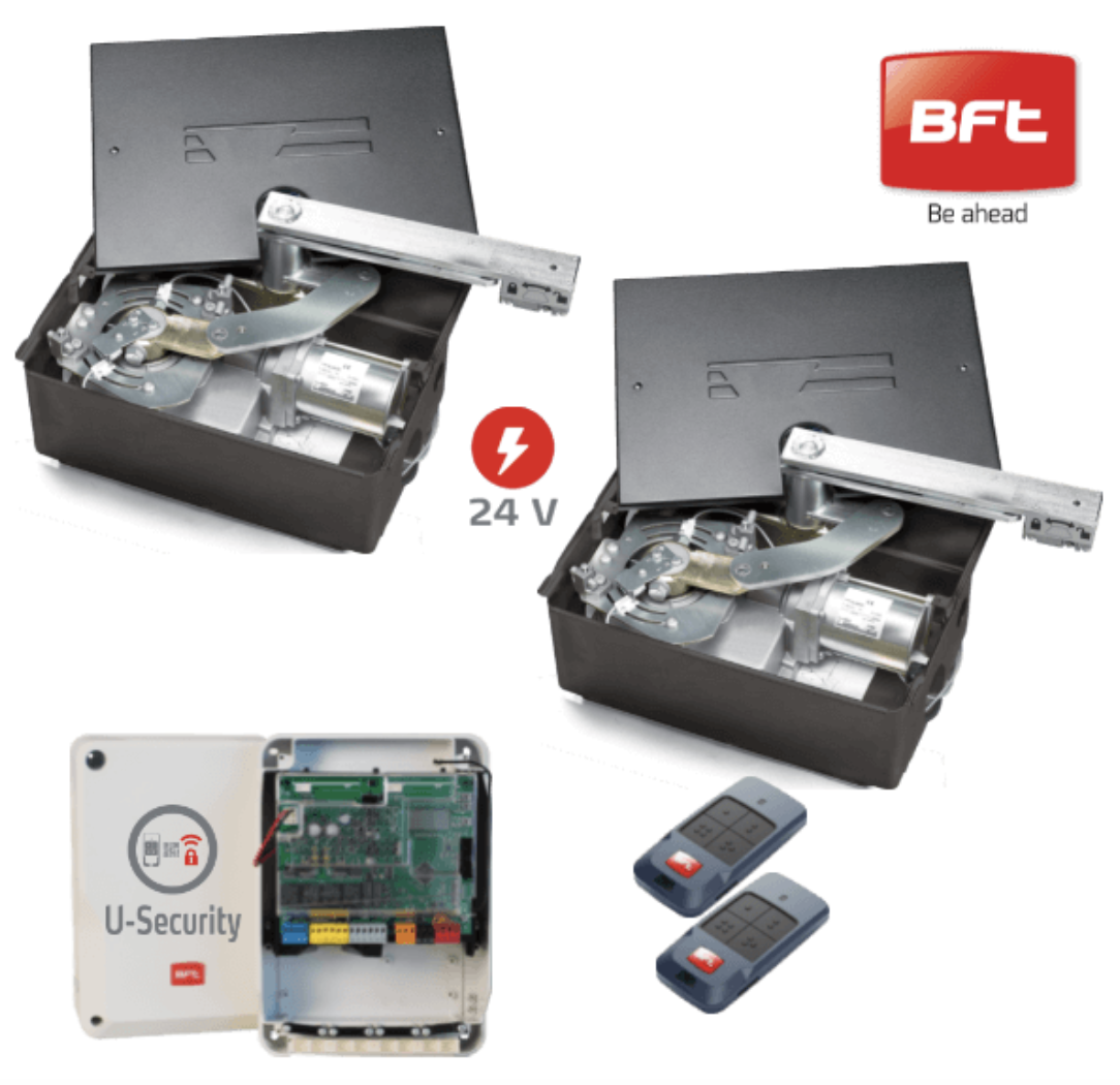 Приводи електричні швидкісні  BFT ELI BT A35 VELOCE KIT — купити комплект підземної автоматики італійського виробництва