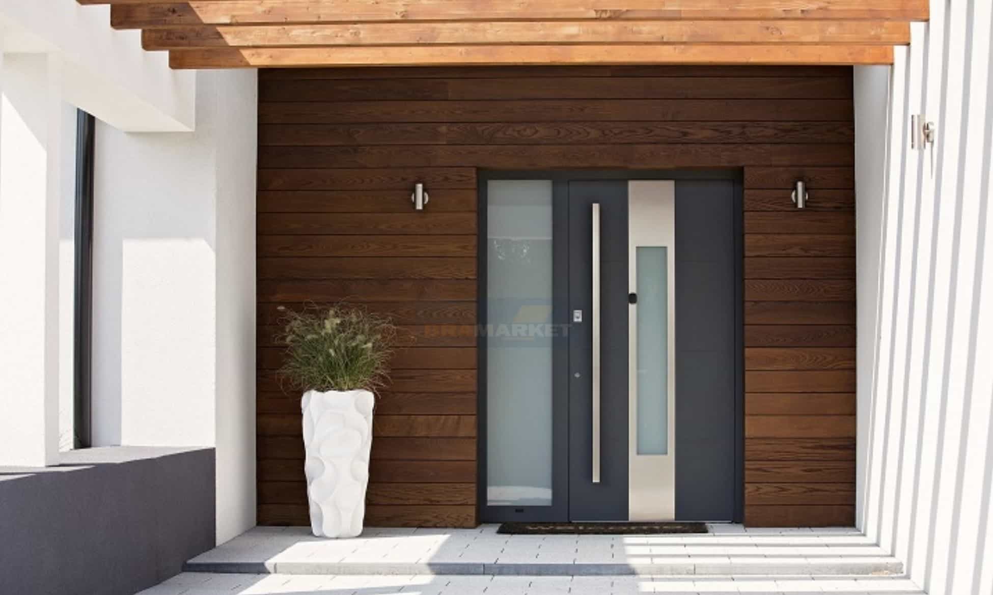 сучасні теплі двері - алюмінієві зовнішні системи для приватного будинку - виробник WISNIOWSKI