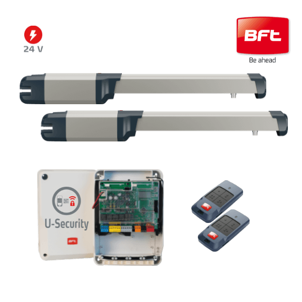 Приводи електричні — купити комплект автоматики BFT PHOBOS BT B25 PRO KIT на розпашні ворота для будинку