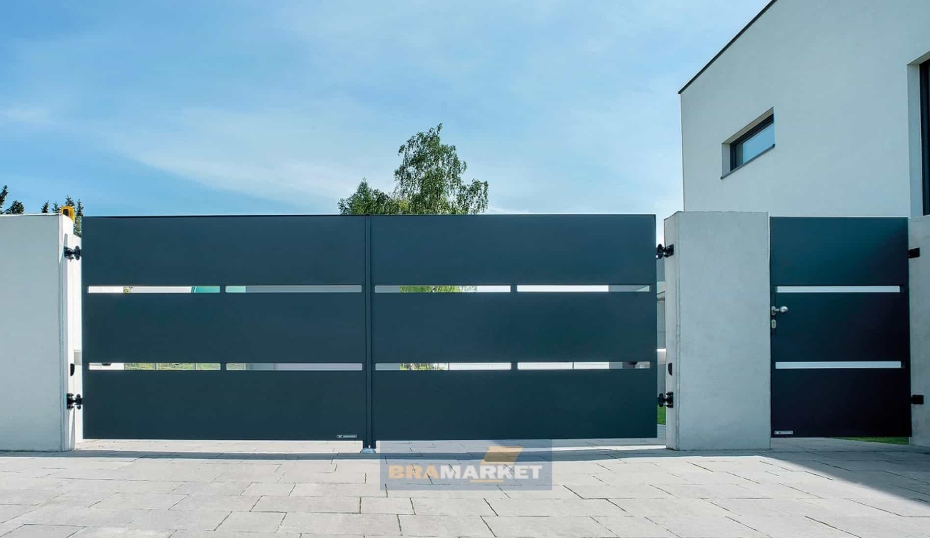 Гарні сучасні європейські ворота для приватного будинку від БРАМА МАРКЕТ ЛЬВІВ